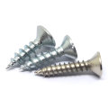 Yellow Galvanized Countersunk Flat CSK CSK Head Self Tapping Screw